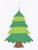 Детская Рождественская елочка из фетра Без игрушек Chrismas Free елочка на стену 95×70 см